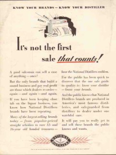 national distillers 1934 its not the first sale that counts vintage ad