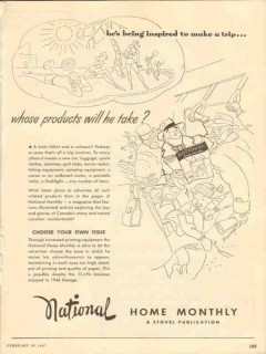 national home monthly 1947 whose products magazine media vintage ad