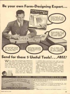 hammermill paper company 1947 form-designing expert vintage ad hammermill paper company 1947 form-designing expert vintage ad