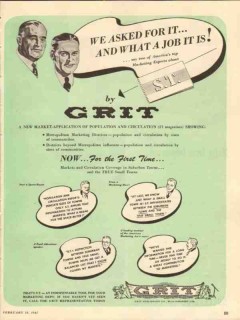 grit publishing company 1947 we asked for it media trade vintage ad grit publishing company 1947 we asked for it media trade vintage ad