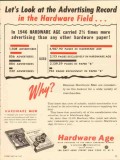 hardware age 1947 look at advertising record media trade vintage ad hardware age 1947 look at advertising record media trade vintage ad