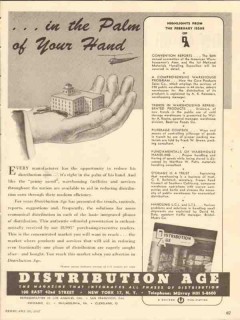 distribution age 1947 palm of your hand manufacturer media vintage ad