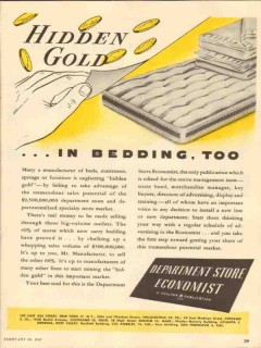 department store economist 1947 hidden gold trade magazine vintage ad