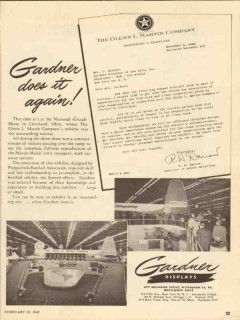 gardner displays 1947 national aircraft show glenn l martin vintage ad gardner displays 1947 national aircraft show glenn l martin vintage ad