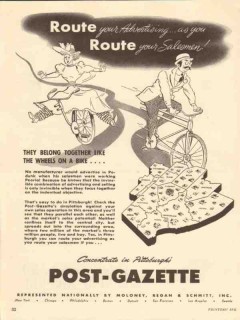 post gazette 1947 pittsburgh pa route your advertising vintage ad post gazette 1947 pittsburgh pa route your advertising vintage ad