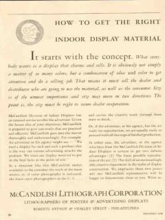 mccandlish lithograph corp 1947 indoor display material vintage ad