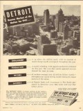 detroit news 1947 newspaper banner market of the nation vintage ad