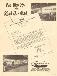 gardner displays 1947 american brake shoe open letter media vintage ad gardner displays 1947 american brake shoe open letter media vintage ad