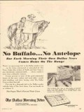 dallas morning news 1947 no buffalo antelope newspaper vintage ad