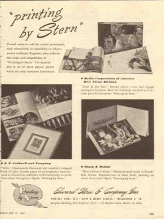 edward stern company 1947 rca printing by stern media vintage ad