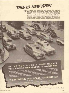 ny journal american 1947 home market family newspaper media vintage ad ny journal american 1947 home market family newspaper media vintage ad