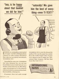 international paper company 1947 happy about booklet print vintage ad international paper company 1947 happy about booklet print vintage ad