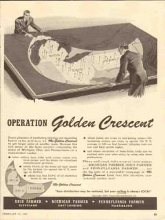 golden crescent 1947 oh mi pa farmer newspaper media vintage ad golden crescent 1947 oh mi pa farmer newspaper media vintage ad