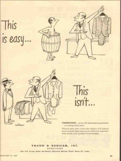 young rubicam inc 1947 advertising agency is easy media vintage ad young rubicam inc 1947 advertising agency is easy media vintage ad