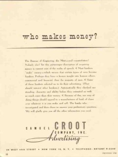 samuel croot company 1947 who makes money advertising media vintage ad samuel croot company 1947 who makes money advertising media vintage ad