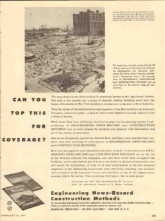 engineering news record 1947 can you top stuyvesant town vintage ad