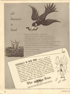 new york sun 1947 famed department stores know results vintage ad