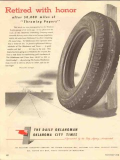 oklahoma publishing company 1947 retired with honor katz vintage ad oklahoma publishing company 1947 retired with honor katz vintage ad