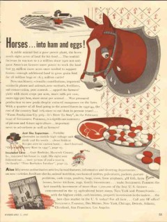successful farming 1947 horses into ham eggs magazine media vintage ad successful farming 1947 horses into ham eggs magazine media vintage ad
