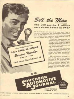 southern automotive journal 1947 sell the man service media vintage ad southern automotive journal 1947 sell the man service media vintage ad