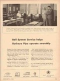 bell telephone system 1954 buckeye pipe line co dispatching vintage ad