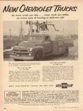 Chevrolet 1954 Vintage Ad New Chevy Trucks Work Hauling Delivery Job