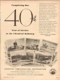 chemical construction corp 1954 40 year service industry vintage ad chemical construction corp 1954 40 year service industry vintage ad
