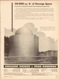 Chicago Bridge Iron Company 1954 Vintage Ad Oil Prevent Evaporation
