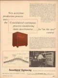 consolidated engineering corp 1954 acetylene production vintage ad