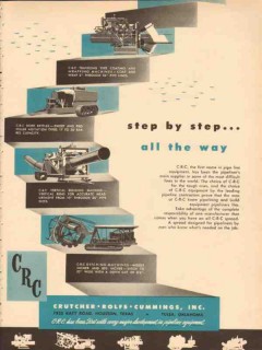 Crutcher Rolfs Cummings Inc 1954 Vintage Ad Oil Pipe Line Step Way Crutcher Rolfs Cummings Inc 1954 Vintage Ad Oil Pipe Line Step Way