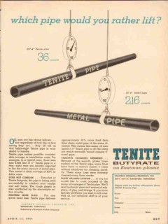 eastman chemical products 1954 which pipe you rather lift vintage ad eastman chemical products 1954 which pipe you rather lift vintage ad
