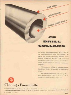 Chicago Pneumatic Tool Company 1954 Vintage Ad Oil Drill Collars Tough Chicago Pneumatic Tool Company 1954 Vintage Ad Oil Drill Collars Tough