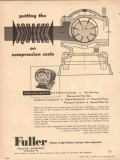 Fuller Company 1954 Vintage Ad Gas Putting Squeeze Compression Costs