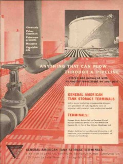 General American Transportation Corp 1954 Vintage Ad Oil Flow Pipeline General American Transportation Corp 1954 Vintage Ad Oil Flow Pipeline