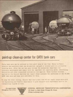 general american transportation corp 1954 paint-up tank car vintage ad