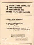 Geophysical Associates Inc 1954 Vintage Ad Oil Serving USA Canada Geophysical Associates Inc 1954 Vintage Ad Oil Serving USA Canada