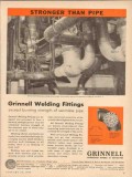 Grinnell Company 1954 Vintage Ad Oil Welding Fittings Stronger Pipe Grinnell Company 1954 Vintage Ad Oil Welding Fittings Stronger Pipe