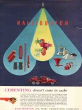 Halliburton Oil Well Cementing Company 1954 Vintage Ad Come In Sacks Halliburton Oil Well Cementing Company 1954 Vintage Ad Come In Sacks
