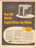 harnischfeger corp 1954 wn-250 engine-driven arc welder vintage ad