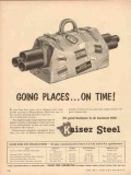 kaiser steel corp 1954 going places on time gas oil pipe vintage ad