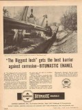 Koppers Company 1954 Vintage Ad Oil Pipeline Bitumastic Enamel Barrier