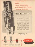 Larkin Packer Company 1954 Vintage Ad Oil Field Cementrol Protection