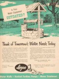 Layne Bowler Inc 1954 Vintage Ad Oil Field Water Equipment Outdated Layne Bowler Inc 1954 Vintage Ad Oil Field Water Equipment Outdated