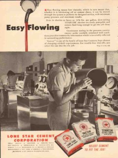 Lone Star Cement Corp 1954 Vintage Ad Oil Field Easy Flowing Starcor