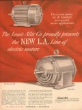 louis allis company 1954 new power standard special motors vintage ad