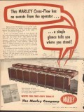 Marley Company 1954 Vintage Ad Oil Cooling Tower Cross-Flow No Secrets Marley Company 1954 Vintage Ad Oil Cooling Tower Cross-Flow No Secrets
