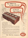 Marley Company 1954 Vintage Ad Oil Cooling Towers Fans Move Lot Air Marley Company 1954 Vintage Ad Oil Cooling Towers Fans Move Lot Air