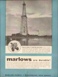 Marlow Pumps 1954 Vintage Ad Oil Field Dawn Dusk Round-The-Clock Duty Marlow Pumps 1954 Vintage Ad Oil Field Dawn Dusk Round-The-Clock Duty