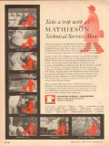 mathieson chemical corp 1954 technical service man vintage ad mathieson chemical corp 1954 technical service man vintage ad