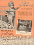 Midwest Piping Company 1954 Vintage Ad Welding Fittings Close Limits